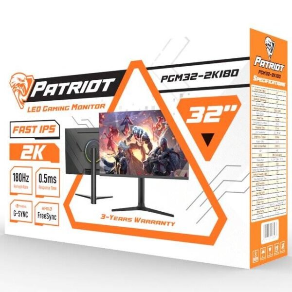 Patriot 32″ 2K Fast IPS 180Hz (Black)