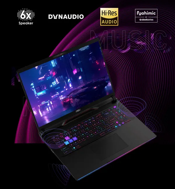 ⁦MSI RAIDER GE78 HX 14V⁩ - الصورة ⁦3⁩